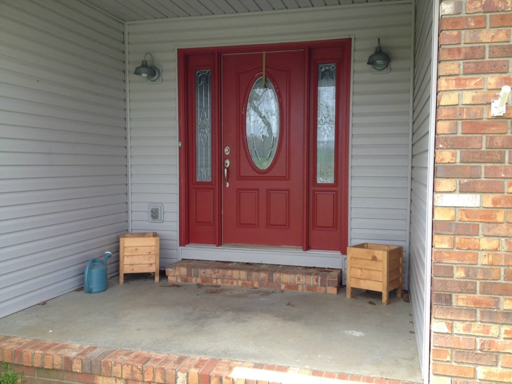 Spring Front Door Refresh--Before