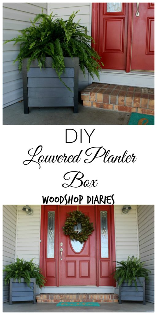 How to Build an Easy DIY Louvered Wood Planter Box