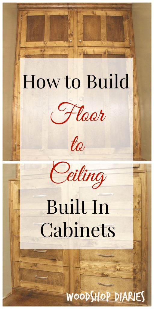 How to build your own DIY floor to ceiling built ins