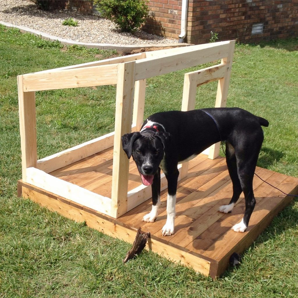 DIY Dog House with Deck