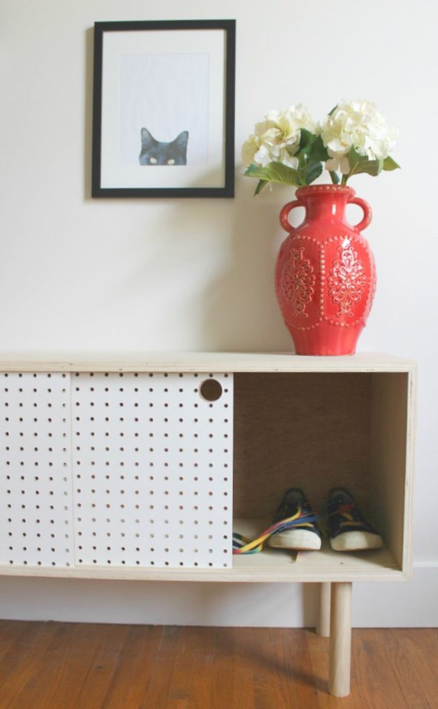 How to build a Mid Century Modern Pegboard Cabinet