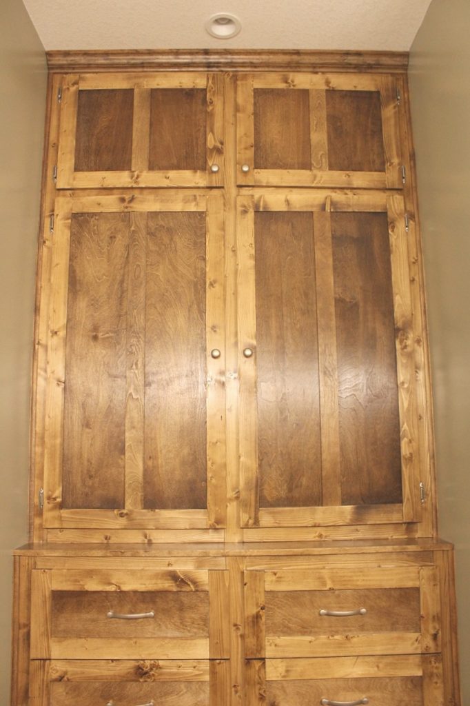 Built in shaker style doors