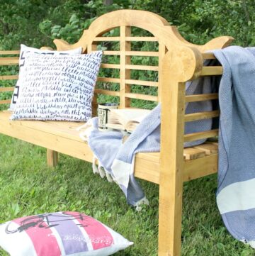 How to Build a DIY Lutyens Outdoor Garden Bench