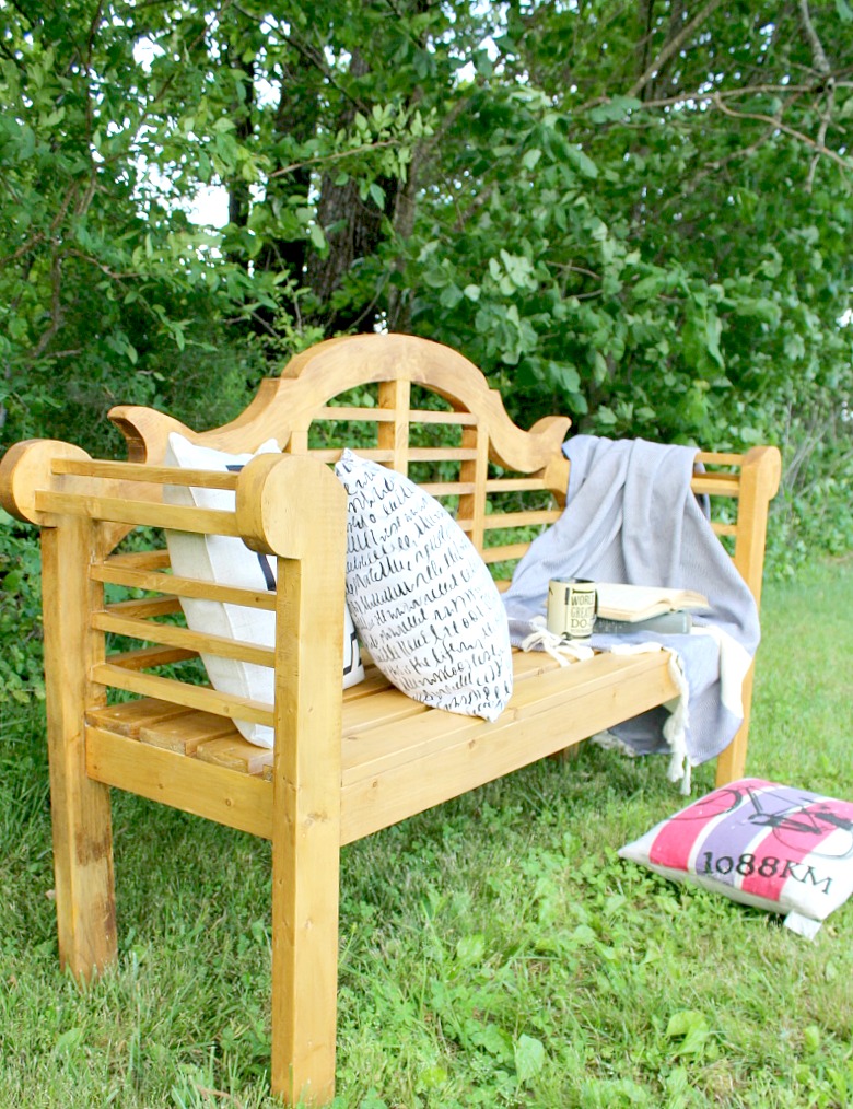 How to Build a DIY Lutyens Outdoor Garden Bench