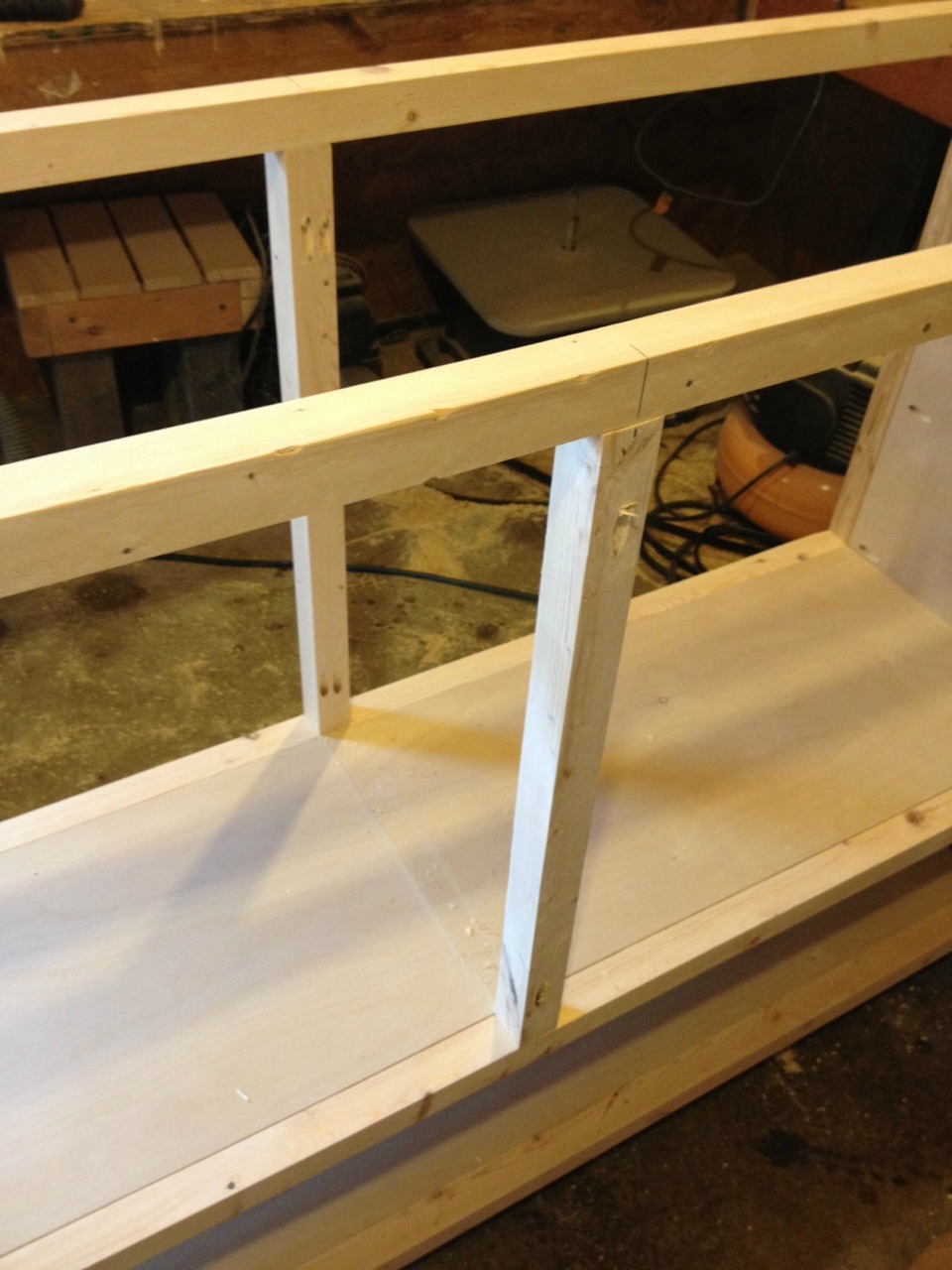 DIY Console with Open Shelf