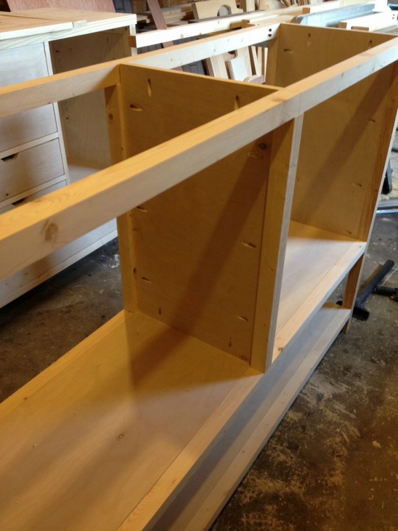 DIY Console with Open Shelf