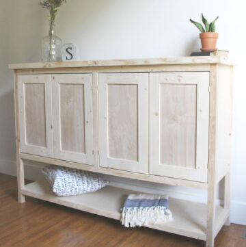 How to build a Gorgeous DIY Console Cabinet