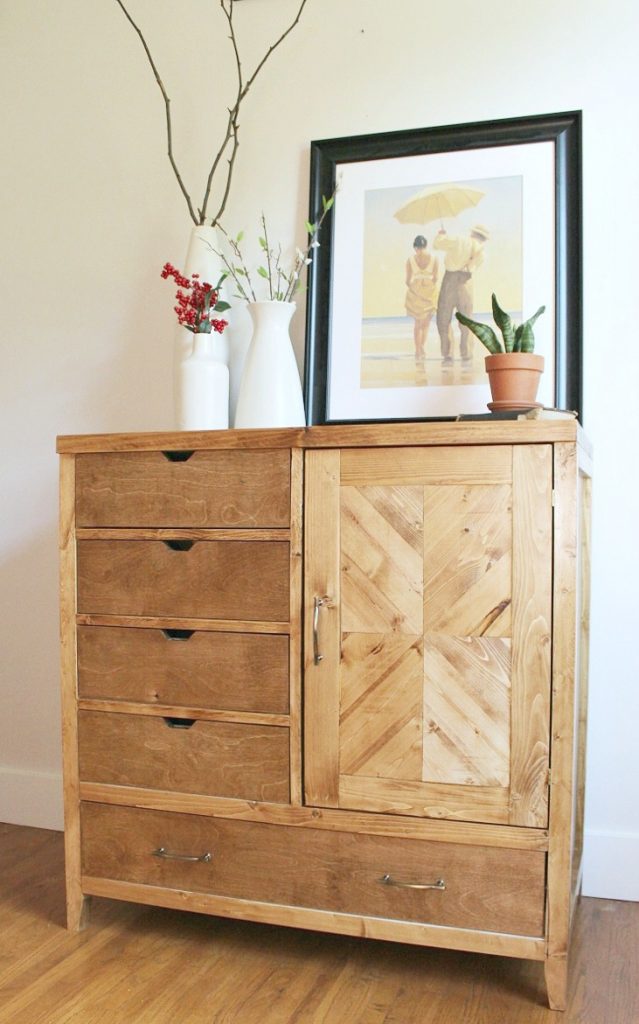 How to build a Modern DIY Dresser Armoire