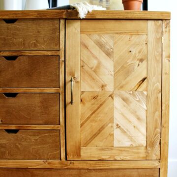 How to build a Modern DIY Dresser Armoire