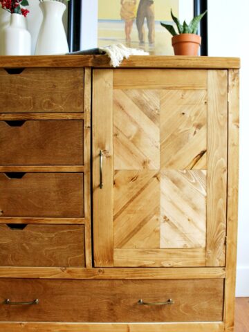 How to build a Modern DIY Dresser Armoire