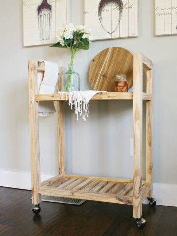 How to Build a DIY Bar Cart from One Board