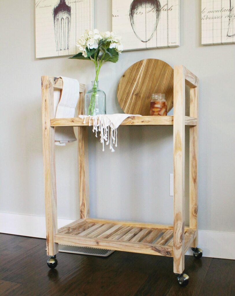 How to Build a DIY Bar Cart from One Board