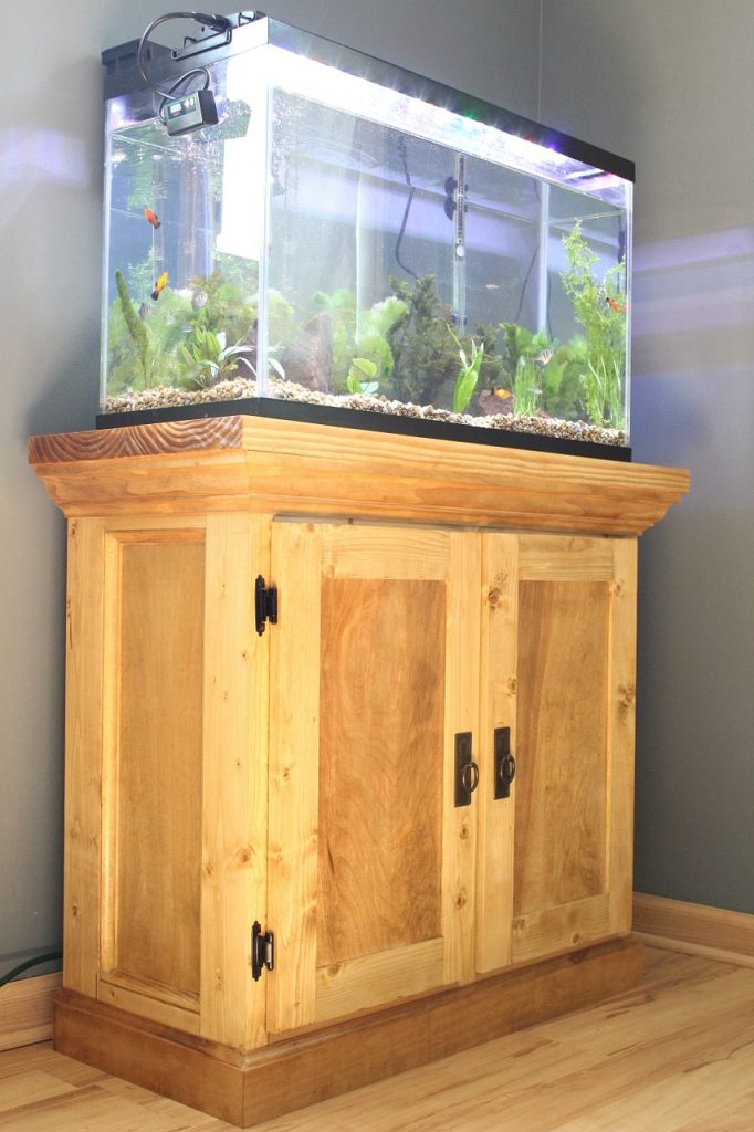 Wooden fish tank sales cabinets