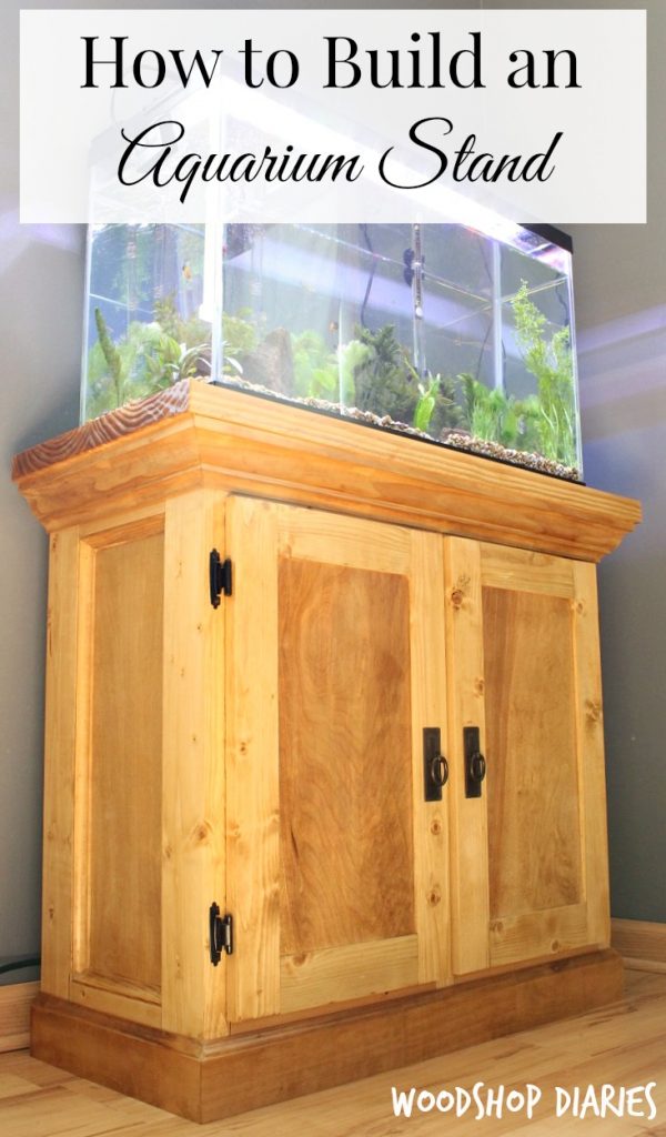 How to Build a DIY Aquarium Cabinet Stand Pinterest Image