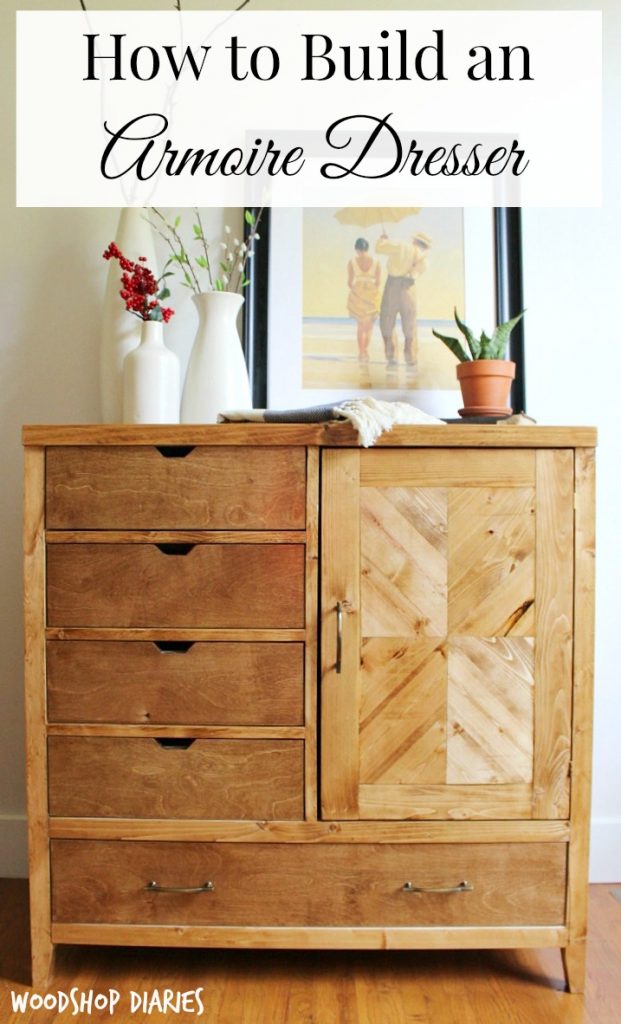 How to build a Modern DIY Dresser Armoire