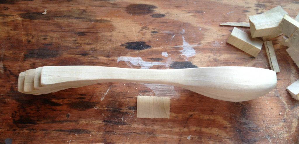 How to carve a wooden pineapple spoon