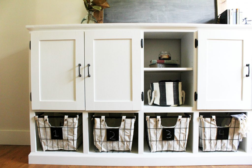 How to build a combination toy storage cabinet