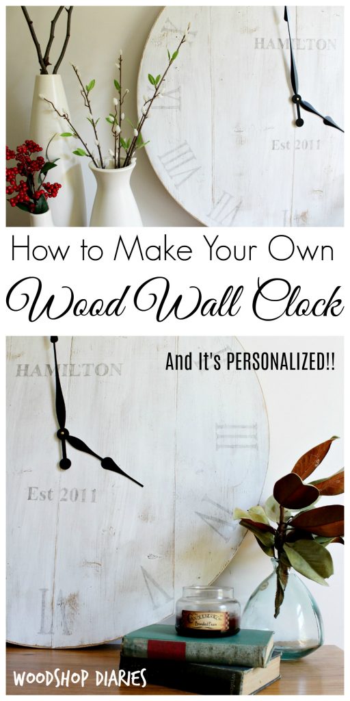 How to make your own rustic wooden wall clock with this easy DIY tutorial