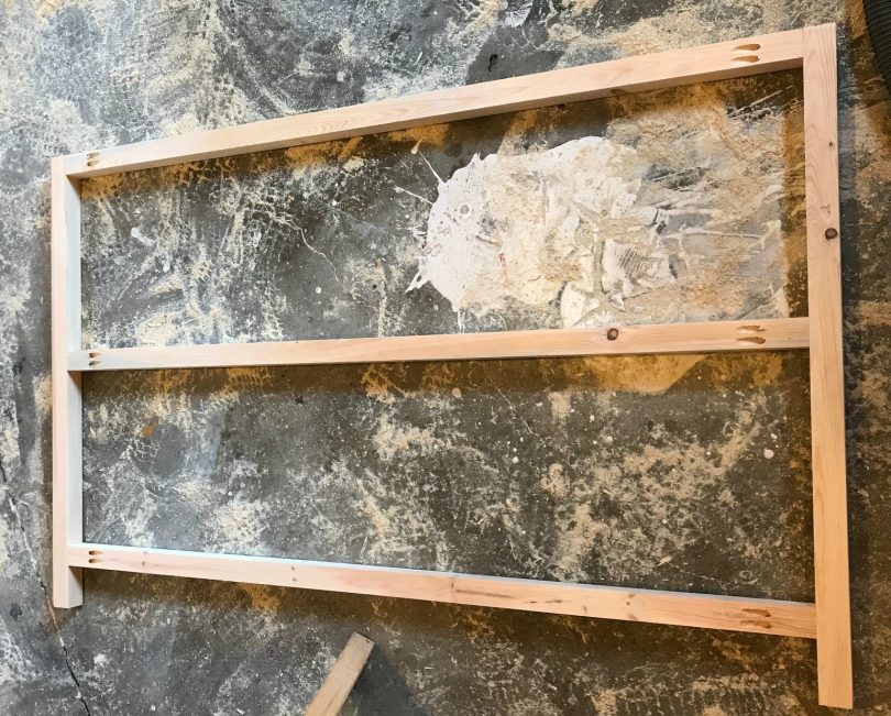 DIY X Base Console Table with Middle Shelf