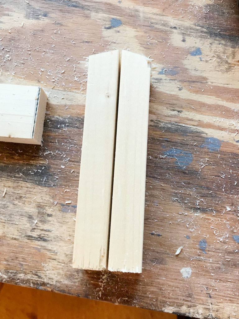 DIY business card holder house shaped sides