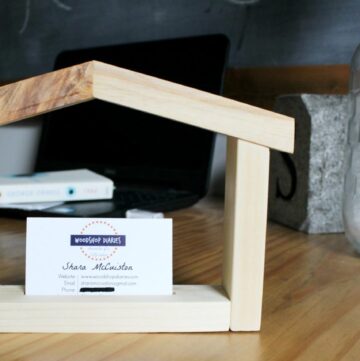 How to make a DIY house shaped business card holder