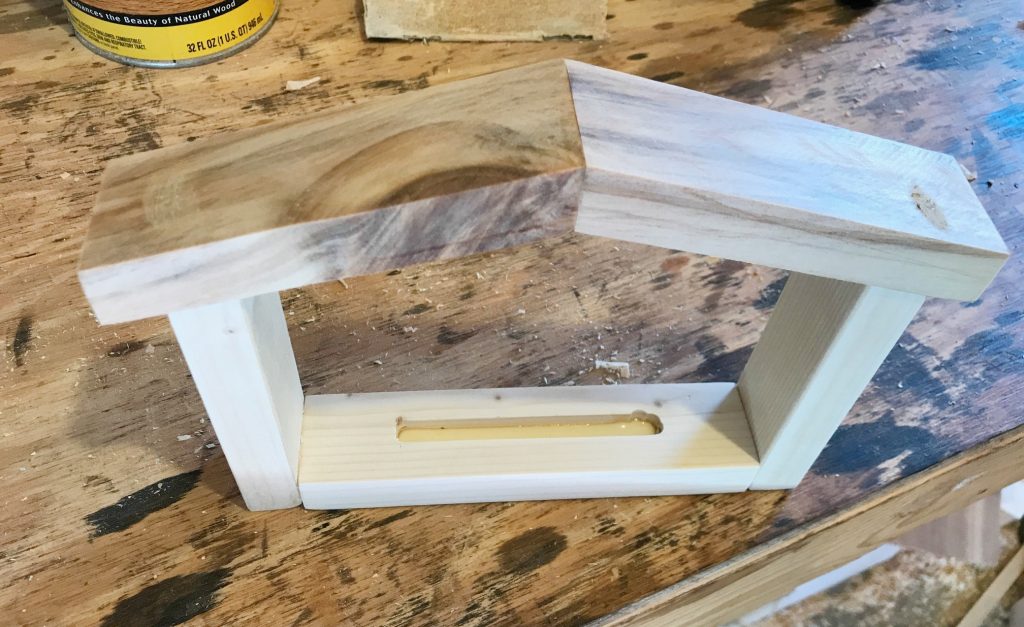 add roof of house shaped business card holder