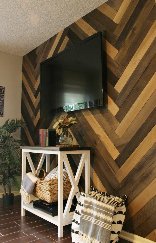 How to Install a Herringbone Barn Wood Wall