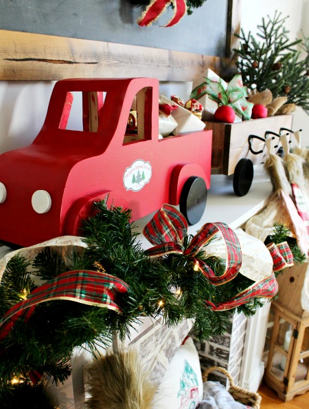 How to build a DIY wooden truck and trailer DIY christmas stocking hanger box