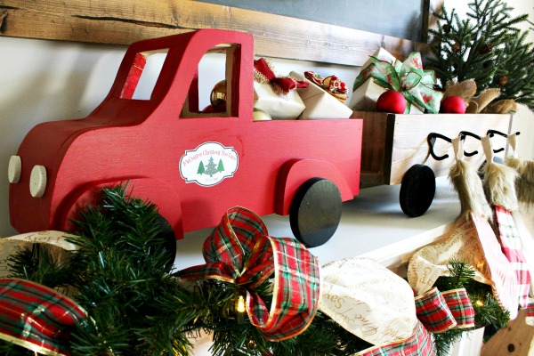 How to make a Truck and Trailer DIY Stocking Holder Box