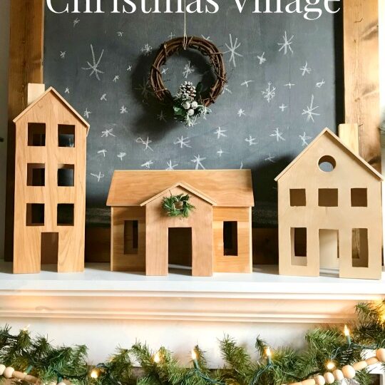 DIY Wooden Christmas Village From Scrap Wood!