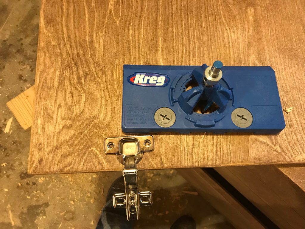 How to use Kreg Concealed Hinge Jig to make Faux Drawer Dresser