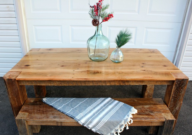 Diy Barn Wood Table From, Best Finish For Reclaimed Wood Table