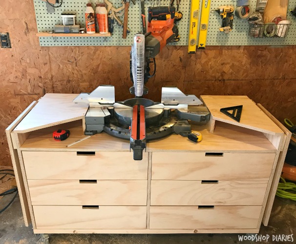 Diy Miter Saw Stand On Wheels