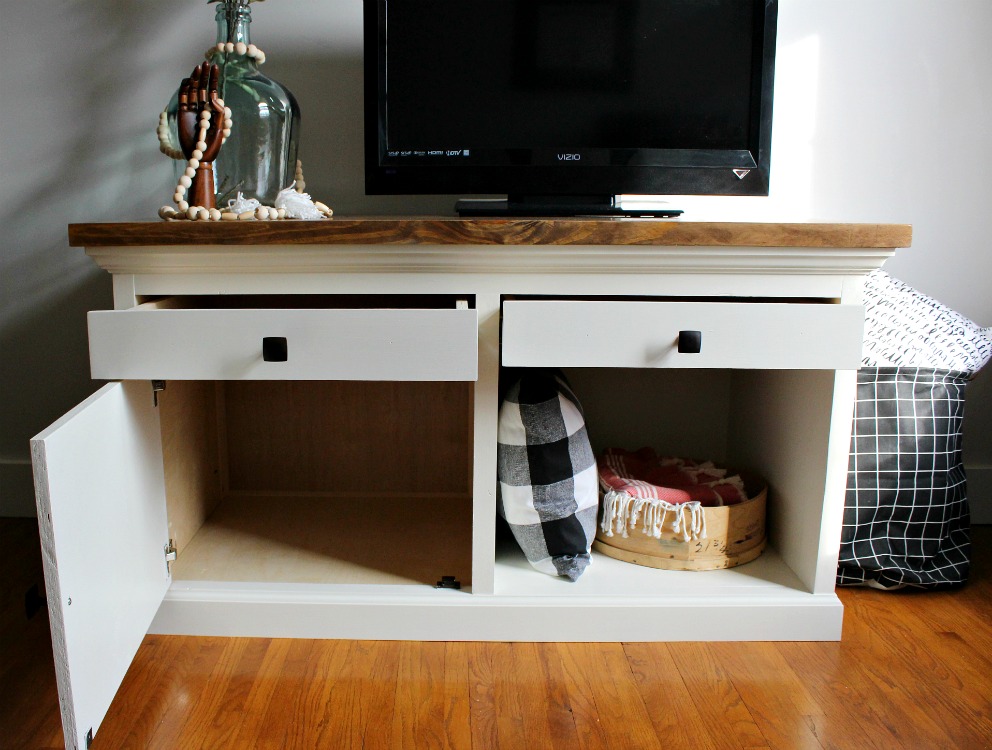 How to Build a Combination Storage Cabinet TV Stand