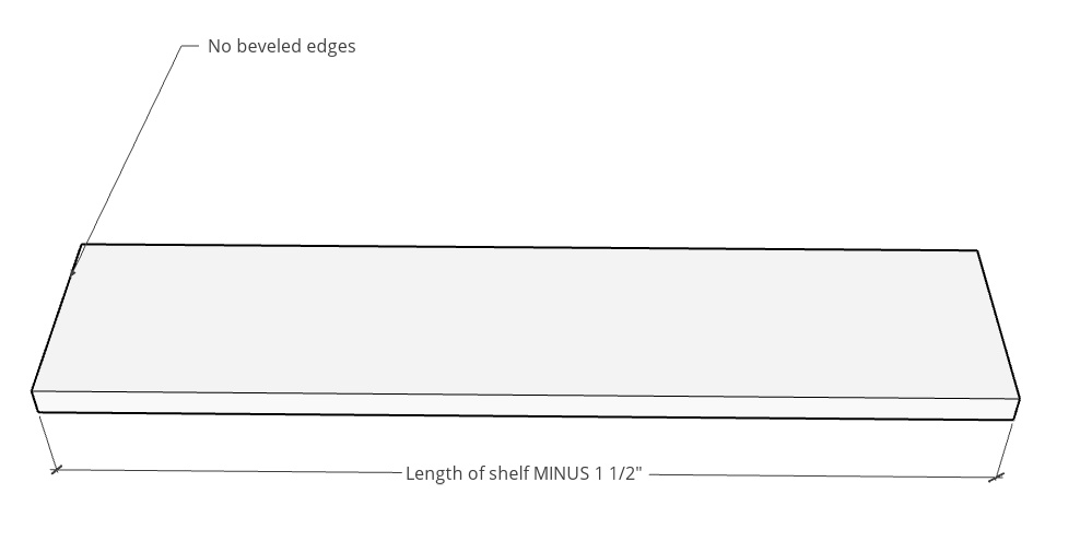 Top and bottom 1x6 boards cut to length