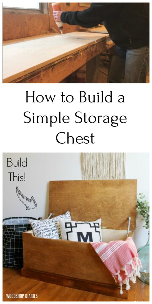 Storage Trunk Blanket Chest Pinterest Collage Image