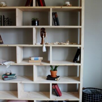 How to build a DIY bookshelf that's simple, modern, and provides plenty of display storage