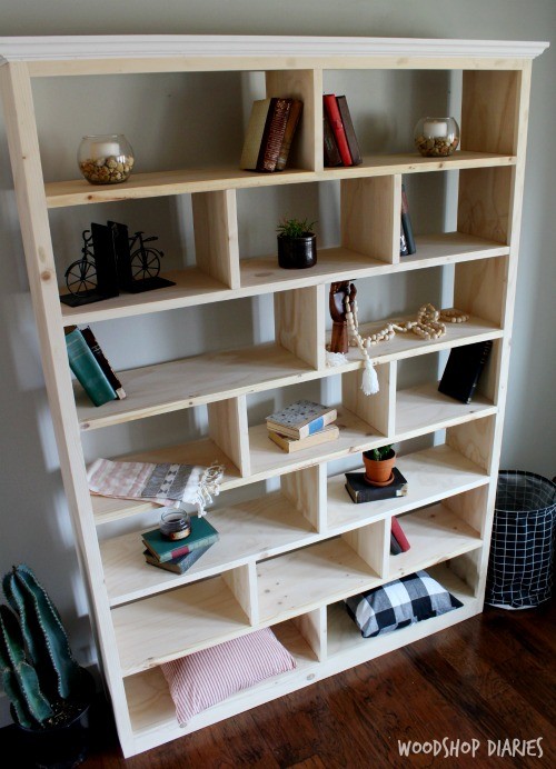 Build Your Own Freestanding Bookshelf, Diy Bookcase With Adjustable Shelves