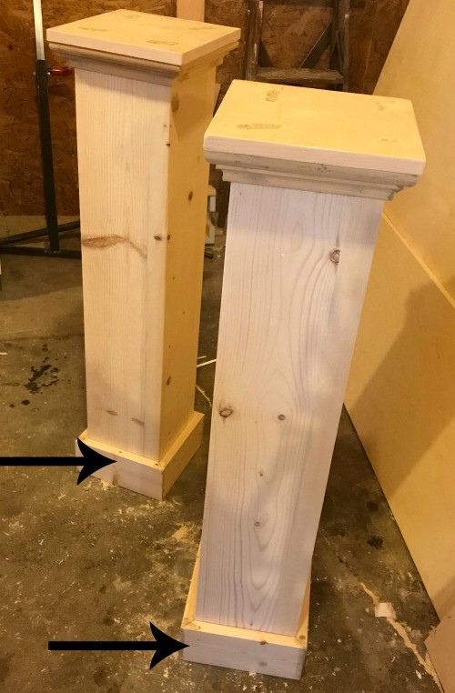 trim added to head and foot board posts
