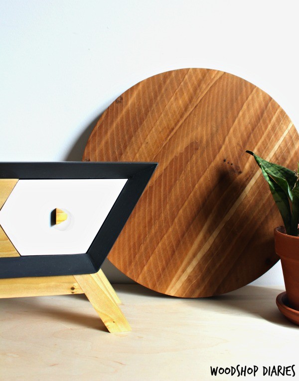 How to make a mid century modern retro style DIY Bluetooth Wooden Speaker box with hidden compartment for cord storage!