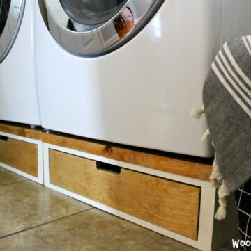 DIY Washer and Dryer Pedestal Stands for a Fraction of the Price for the Plastic Ones--How to Build Your Own