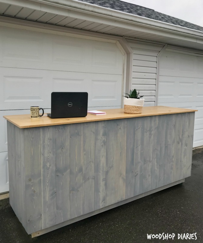 Easy diy reception shop desk