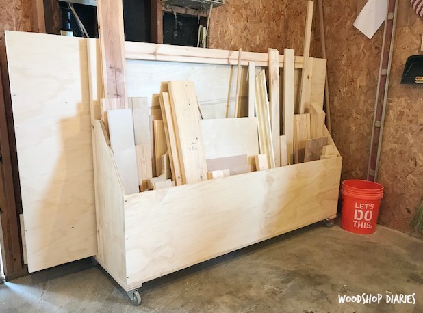 How to Build a DIY Rolling Scrap Wood Cart