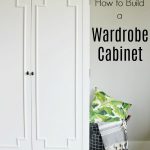 How to Build a Wardrobe Storage Cabinet that looks great in any room in the house! Finished in Sherwin Williams Alabaster and made from PureBond Plywood, this gorgeous DIY piece is one you'll be proud you made yourself!