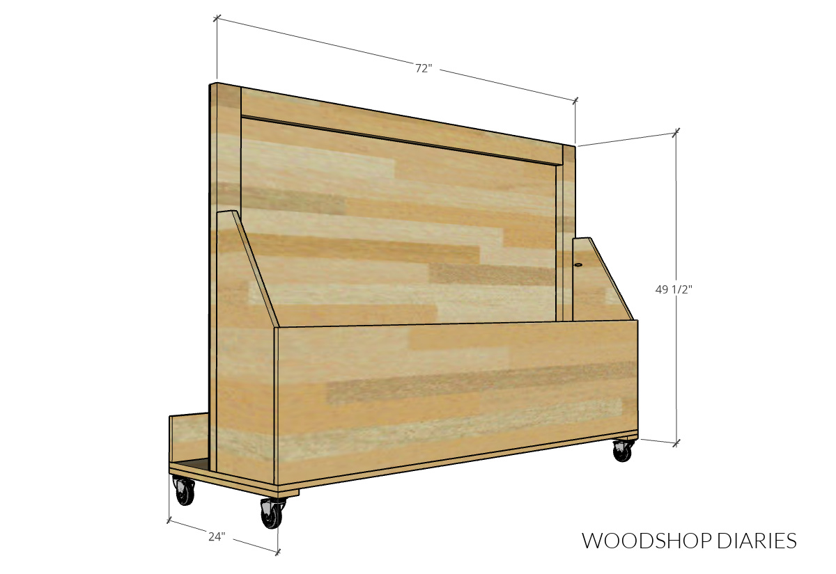 SCRAP- WOOD STORAGE CART : PHASE 4: ALL FINISHED — Ed's Custom