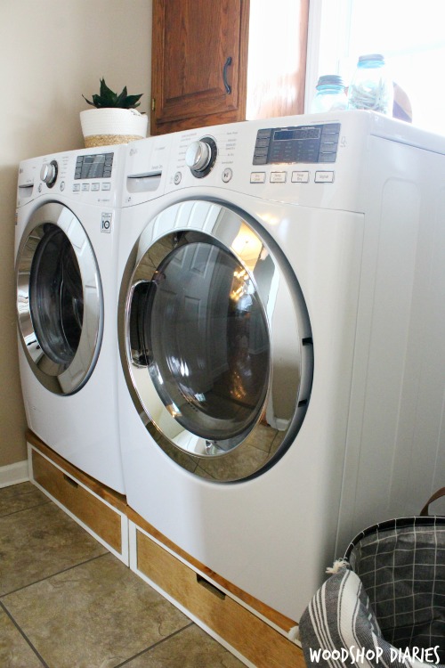 How to Build a Set of DIY Washer and Dryer Pedestal