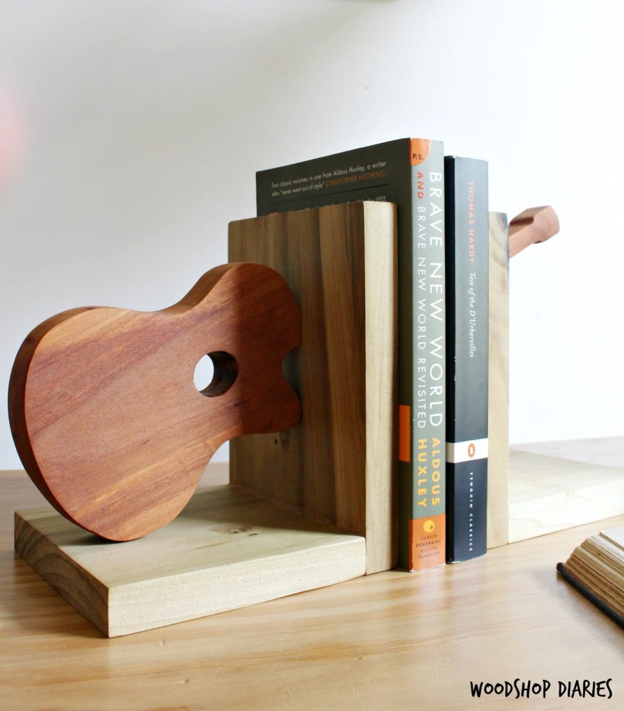 DIY Guitar Bookends--And Easy and Quick Scrap Wood Project