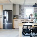 Dream Kitchen with Hickory Cabinets and Black Stainless Appliances