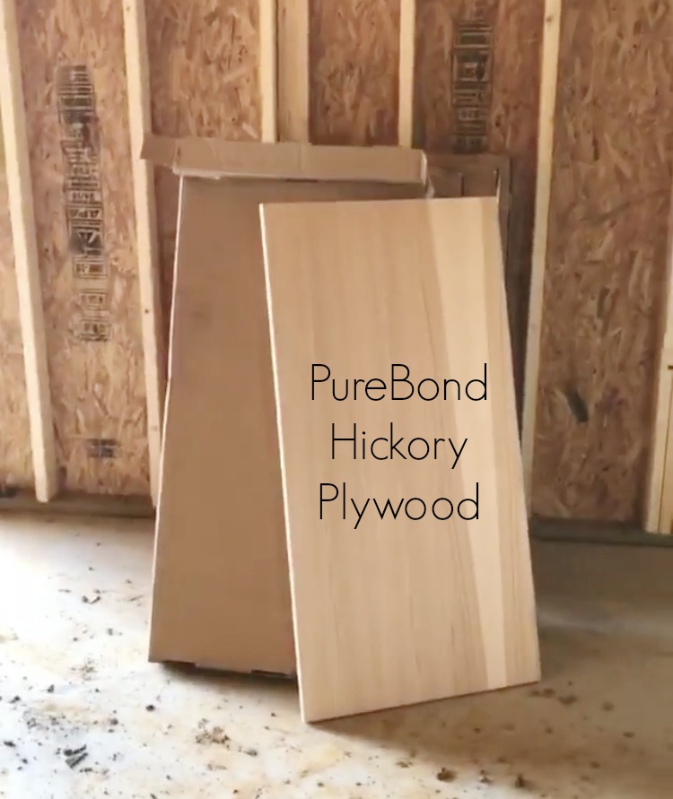 Purebond hickory plywood panel out of the box