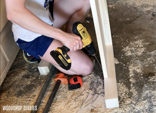 Install foot board panel into foot board frame